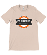 Load image into Gallery viewer, REC.PLAY.STOP PRODUCER Canvas Unisex Crew Neck T-Shirt