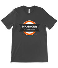 Load image into Gallery viewer, REC.PLAY.STOP MANAGER Canvas Unisex Crew Neck T-Shirt