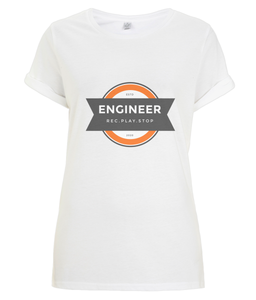 REC.PLAY.STOP Women's Rolled Sleeve T-Shirt