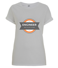 Load image into Gallery viewer, REC.PLAY.STOP Women&#39;s Rolled Sleeve T-Shirt

